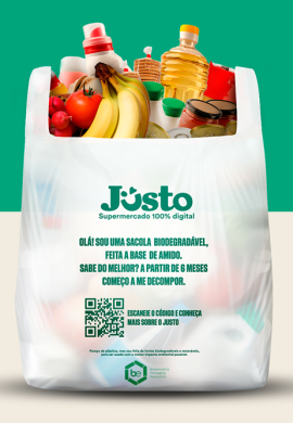 Parceria entre supermercado digital Justos e a Bioelements vai substituir 600 mil sacolas plásticas por mês - Fitec Tec News